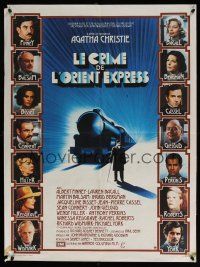 5b401 MURDER ON THE ORIENT EXPRESS French 23x32 '74 Agatha Christie, great images of cast!