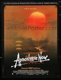 5b417 APOCALYPSE NOW French 16x21 R01 Redux, Francis Ford Coppola, art of helicopters over jungle!