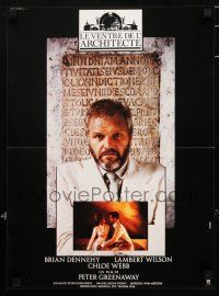 5b419 BELLY OF AN ARCHITECT French 15x21 '87 Peter Greenaway, Brian Dennehy!