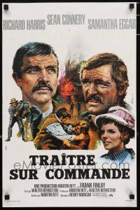 5b466 MOLLY MAGUIRES French 15x23 '70 completely different art of Connery & Harris by Jean Mascii!