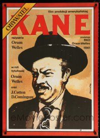 5b283 CITIZEN KANE Polish 26x36 R87 cool Time Magazine art of Orson Welles by Marszatek!