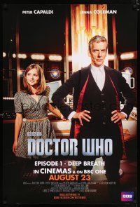 5b155 DOCTOR WHO English tv poster '14 British science fiction TV series, Peter Capaldi!