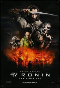 5c013 47 RONIN teaser DS 1sh '13 Keanu Reeves w/sword, Hiroyuki Sanada, Rick Genest!