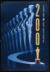 5c015 73RD ANNUAL ACADEMY AWARDS 1sh '01 cool Alex Swart design & image of many Oscars!