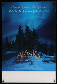 5c033 ALASKA: SPIRIT OF THE WILD 1sh '98 come face to face with a powerful spirit, cool image!