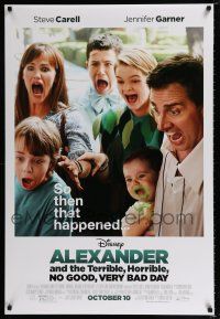 5c034 ALEXANDER & THE TERRIBLE, HORRIBLE, NO GOOD, VERY BAD DAY advance DS 1sh '14 Steve Carell!