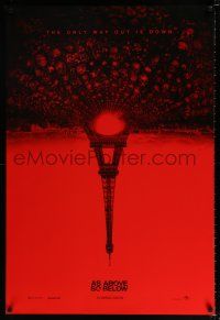 5c075 AS ABOVE SO BELOW teaser DS 1sh '14 found footage thriller, creepy Eiffel Tower image!