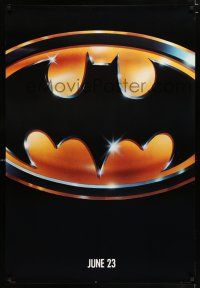 5c088 BATMAN teaser 1sh '89 directed by Tim Burton, cool image of Bat logo!