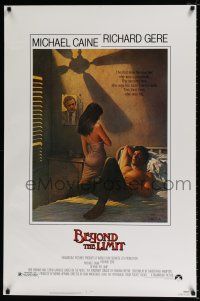 5c107 BEYOND THE LIMIT 1sh '83 art of Michael Caine, Richard Gere & sexy girl by Richard Amsel!