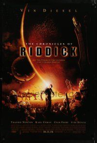 5c153 CHRONICLES OF RIDDICK advance DS 1sh '04 Vin Diesel, Colm Feore, Thandie Newton!