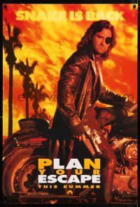 5c247 ESCAPE FROM L.A. teaser DS 1sh '96 John Carpenter, Kurt Russell is back as Snake Plissken!