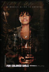5c274 FOR COLORED GIRLS teaser DS 1sh '10 cool image of Kimberly Elise as Crystal!