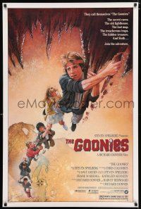 5c303 GOONIES 1sh '85 Josh Brolin, teen adventure classic, Drew Struzan art!