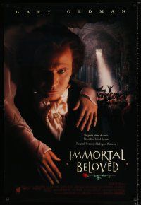 5c374 IMMORTAL BELOVED 1sh '94 image of Gary Oldman as Ludwig van Beethoven!