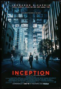 5c380 INCEPTION advance DS 1sh '10 Christopher Nolan, Leonardo DiCaprio, Gordon-Levitt!