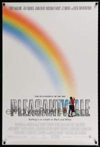 5c562 PLEASANTVILLE DS 1sh '98 Tobey Maguire, Reese Witherspoon, cool rainbow design!
