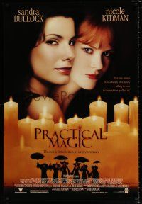 5c569 PRACTICAL MAGIC 1sh '98 great image of sexy witches Sandra Bullock & Nicole Kidman!