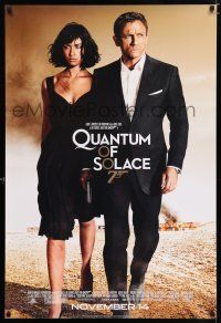 5c582 QUANTUM OF SOLACE advance 1sh '08 Daniel Craig as James Bond + sexy Olga Kurylenko!