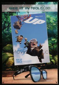 5c590 REALD 3D 1sh '09 great image of sunglasses and wacky image from Disney's Up!