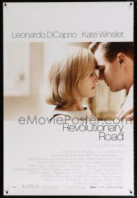 5c614 REVOLUTIONARY ROAD advance 1sh '08 romantic close-up of Leonardo DiCaprio & Kate Winslet!