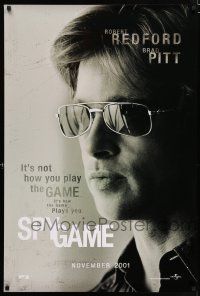 5c678 SPY GAME teaser DS 1sh '01 cool close-up of Brad Pitt in shades!