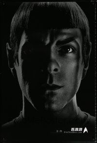 5c683 STAR TREK teaser 1sh '09 cool image of Zachary Quinto as Spock!