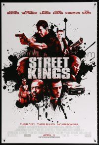 5c712 STREET KINGS advance DS 1sh '08 Keanu Reeves, Forest Whitaker, Hugh Laurie!