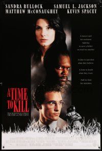5c750 TIME TO KILL DS 1sh '96 Matthew McConaughey, Sandra Bullock, Samuel L. Jackson!