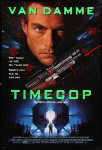 5c751 TIMECOP DS 1sh '94 Jean-Claude Van Damme still has time to save his dead wife!