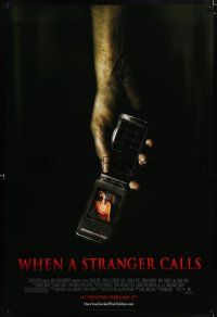 5c810 WHEN A STRANGER CALLS advance 1sh '06 Camille Belle, Tommy Flanagan, horror image!