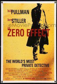 5c848 ZERO EFFECT advance DS 1sh '98 Bill Pullman, Ben Stiller, cool poster design!