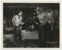 5d063 ALONG CAME JONES 8.25x10 still '45 Dan Duryea forces Gary Cooper to give him his shirt!