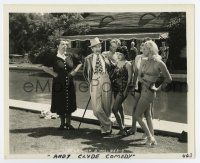 5d070 ANDY CLYDE GETS SPRING CHICKEN deluxe 8.25x10 still '39 with sexy ladies by Shirley Martin!
