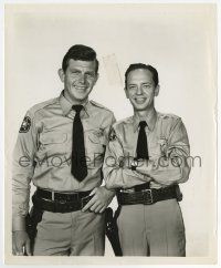 5d071 ANDY GRIFFITH SHOW TV 8x10 still '60s best smiling portrait of Andy Griffith & Don Knotts!