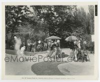 5d131 BIG BROADCAST OF 1938 candid 8x10 still '38 crew films W.C. Fields golfing in sand trap!