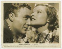 5d161 BREAK OF HEARTS 8x10.25 still '35 best romantic c/u of Katharine Hepburn & Charles Boyer!