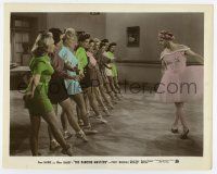 5d008 DANCING MASTERS color-glos 8x10.25 still '43 Stan Laurel in drag teaches ballet to nine girls!
