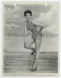 5d284 DIANNE FOSTER 8x10 still '53 sexy close portrait in swimsuit from Bad For Each Other!