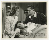5d293 DOCTOR & THE GIRL deluxe 8x10 still '49 Glenn Ford & Janet Leigh w/suffering Gloria De Haven!