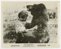 5d395 GOLIATH & THE DRAGON 8.25x10 still '60 Mark Forest fighting really fake looking monster!