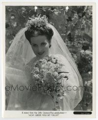 5d441 HOW GREEN WAS MY VALLEY 8.25x10 still '41 John Ford, c/u of bride Maureen O'Hara w/bouquet!