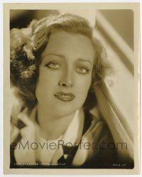 5d494 JOAN CRAWFORD 8x10 still '30s great youthful head & shoulders close up showing her teeth!