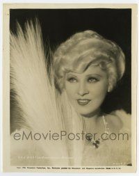 5d571 MAE WEST 8x10.25 music publicity still '34 sexy with sparkling eyes from Belle of the Nineties