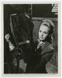 5d602 MARNIE 8x10.25 still '64 Tippi Hedren learned to ride for the movie and now wants a horse!