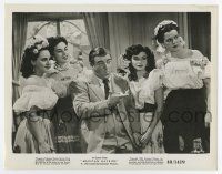 5d625 MEXICAN HAYRIDE 8x10.25 still '48 close up of Lou Costello with four sexy senoritas!