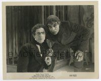5d649 MURDERS IN THE RUE MORGUE 8.25x10 still R48 best close up of Bela Lugosi & Noble Johnson!
