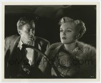 5d664 MYSTERY STREET deluxe 8.25x10 still '50 Marshall Thompson stares at Jan Sterling driving car!