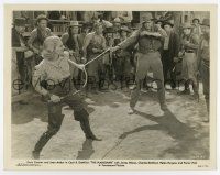 5d729 PLAINSMAN 8x10.25 still '36 men watch Jean Arthur as Calamity Jane fighting with whip!
