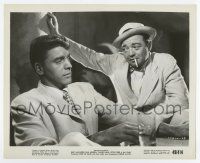 5d783 ROPE OF SAND 8x10 still '49 great c/u of smoking Peter Lorre staring at Burt Lancaster!