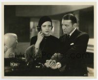 5d796 SCANDAL SHEET 8.25x10 still '31 Clive Brook listens to sexy Kay Francis' phone conversation!